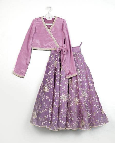 Chinnon Angharka lace top with Embroidered Skirt